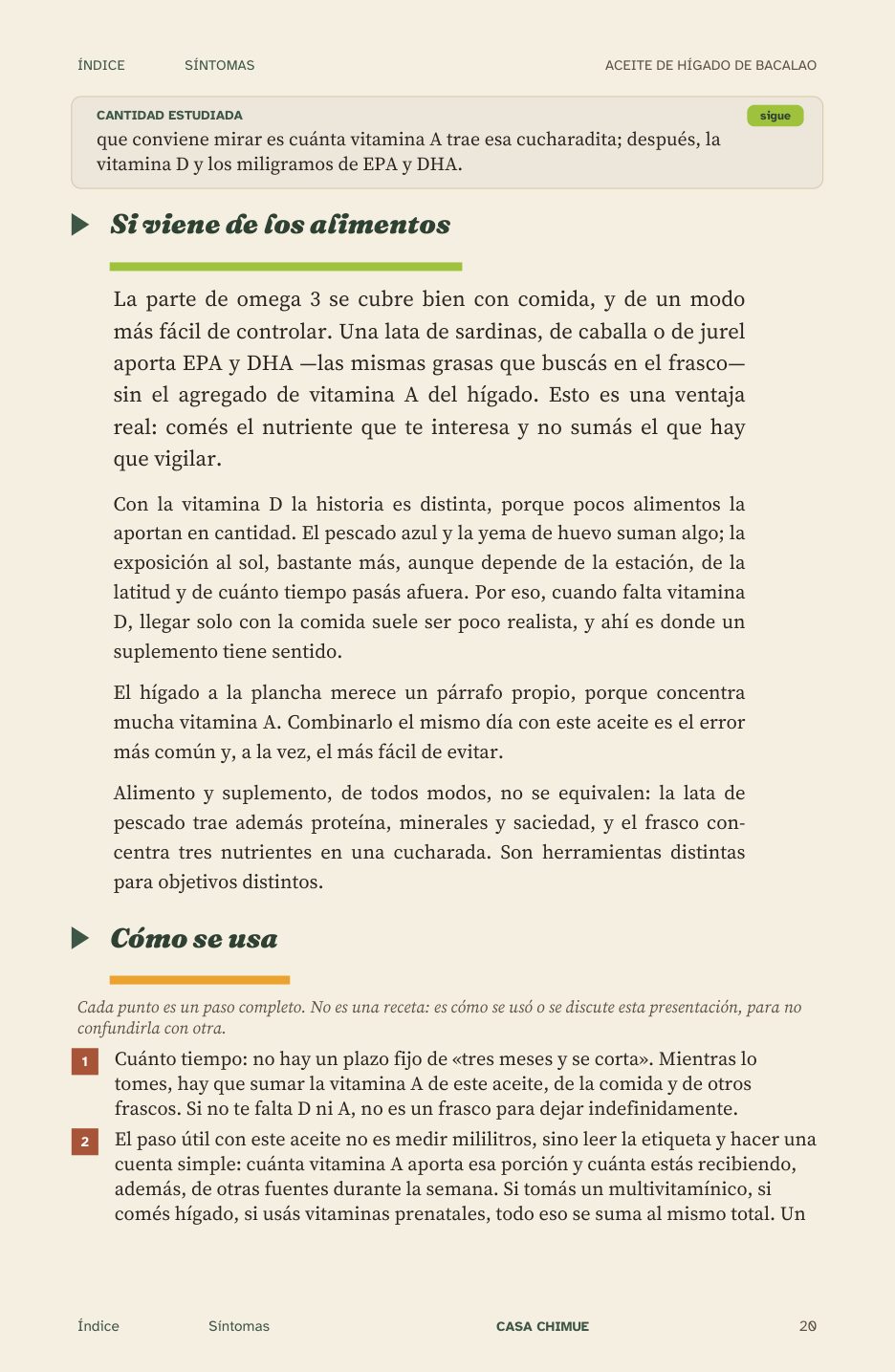 Aceite de hígado de bacalao: si viene de los alimentos y cómo se usa el frasco