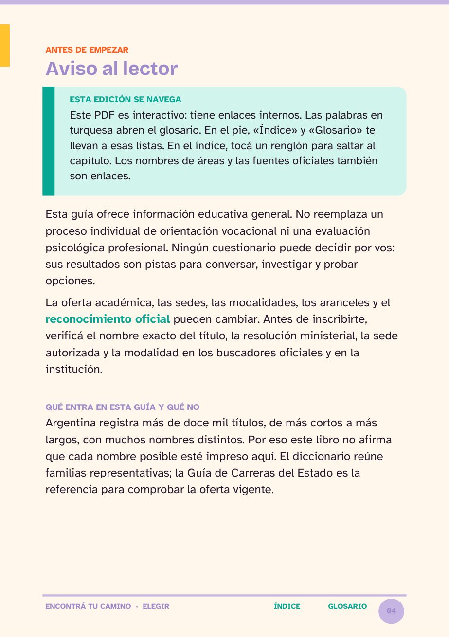 Aviso al lector: la guía no reemplaza orientación profesional y hay que verificar datos oficiales
