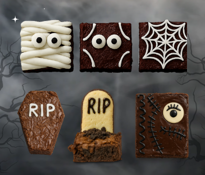 Pack x4 Brownies temática Halloween