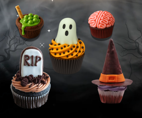 Pack x3 Muffins temática Halloween